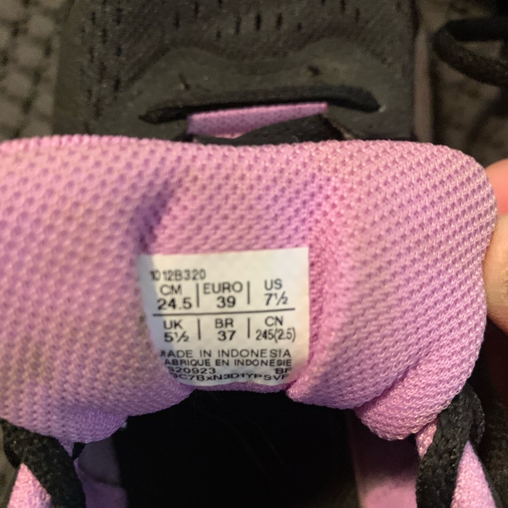 ASICS Women’s Black and Purple Running Shoes - Picture 5 of 6